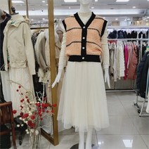 [스테파니] DP01 풀 플레어 도트 샤 스커트 A23SK3103 (9450195)