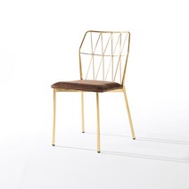 체어아울렛 CGR 스노우골드 벨벳 디자인 인테리어 패브릭 철제 카페 식탁 식당 인조가죽 의자