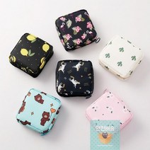 화장품_방수_미니_여행용_파우치_생리대파우치_가방 D3CE, 3-사각파우치-꽃