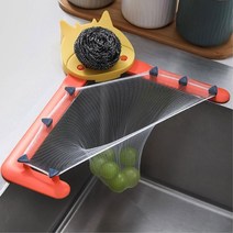 식당 음식점용 주방 씽크대 설치 음식물 쓰레기 거름망 학원용, E카우거치대1P+망50P