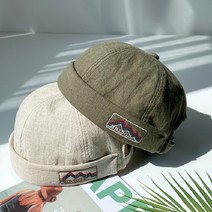 [메이준24]린넨 국산 남자와치캡 워치캡 창없는모자 연예인 대머리 숏비니 조인성 챙짧은 쉐프 챙없는 여자