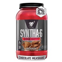 단백질 보충제 BSN SYNTHA-6 Edge Protein Powder Vanilla Powder with Hydrolyzed Whey Micellar Casein Milk, Chocolate, 28 Servings (Pack of 1)
