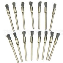 공구 5mm 스틸 와이어 브러쉬 dremel 액세서리 로타리 연마 도구 미니 드릴 10Pcs