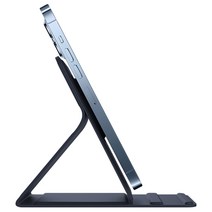 NILLKIN 맥세이프 마그네틱 접이식 스탠드, 실리콘, 네이비, 1개