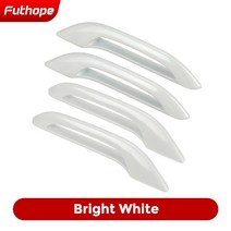 자율주행 테슬라 모델 3 Y 자동차 회사 부동액 수정 액세서리에 대 한 4pcs Futhope 본딩 도어 핸들 보호 커버, [06] 4PCS white