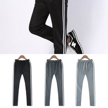 DDM 남자 체육복 홈웨어 밴딩 옆 두줄 세미 트레이닝팬츠