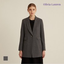 올리비아로렌 여성용 원버튼 중기장 자켓 VOCFUXS2231