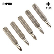 28mm 크로스 스크루 드라이버 마그네틱 비트 PH0000 PH000 PH00 PH0 PH1 PH2 공압 전기 용 4mm 육각 생크 5 피스, 5pcs PH0000