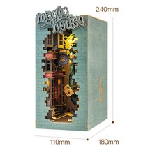 엘엘상사 미니어처 북엔드 DIY 책꽂이 조립 장식품, TGB03