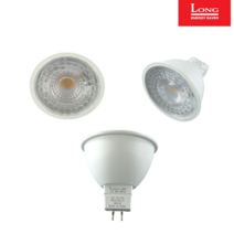 롱 코스모스 LED MR16 12V 3W 전구색 주백색 주광색 MR 램프 전구, 전구색 (노을 빛 주황색)