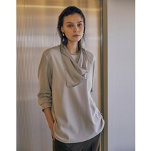 21FW 베이지 비즈장식 긴팔블라우스 DLBL1CY82I1