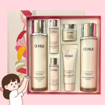 오휘 미라클 모이스쳐 기초 2종 기획 세트/2022년5월최신제품/선물포장가능, 선물포장+쇼핑백(4000원추가), 1세트