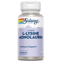 솔라레이 L Lysine Monolaurin 엘 라이신 모노라우린 60정, 60정 X 1통, 1개