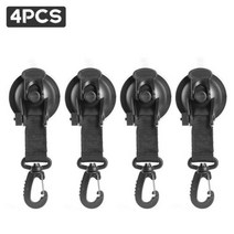 차량용 어닝 차량 텐트 석션 컵 버클 사이드 라운드삼각형 차양 앵커 야외 캠핑 빨판 앵커 고정 후크 4 개, Round buckle 4PCS, Round buckle 4PCS