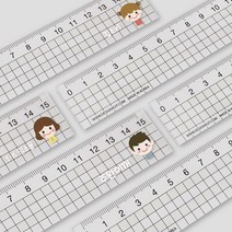 아트박스/디자인아지트 [주문제작]네임 투명자 15cm앤과폴, 친구03, 한글24