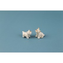 [동물도자기]미니 요크셔테리어 강아지 개 (2p)