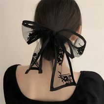 레이스 리본 스카프 넥타이 머리 묶고 묶었어요
