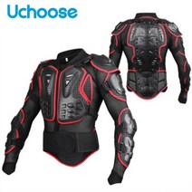 오토바이 상체보호대 척추보호대 바이크 보호 장비 남자 전신 갑옷 motocross, L, 빨간색