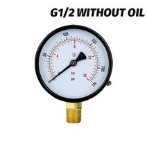 디지털 압력계 차압계 연료 공기 유압 테스터용 압력 게이지 스레드 링크 Zg1/2 1 1.6 2.5 4 6 600ba, 02 02_13 0-250bar