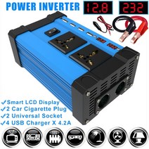 차량용 배터리 인버터 컨버터 시거잭 4000w car power converter 12v 220v 110v dc to ac solar inversor 12 v, dc12v-ac220v