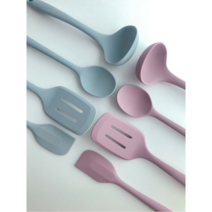 박리빙 국산 실리콘 조리도구 세트 3종 4종 미니 키친툴 (6color), 3) 일반 3종세트, 4) 버건디핑크, 1개
