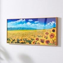 돈들어오는 인테리어 BEST 그림 액자 모음 돈나무 고흐 해바라기 산수화 풍경화 거실 명작 별이빛나는밤에 대형 와이드 큐빅, 해바라기3호 150x60