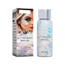 Sequin Gel Set Makeup Fish Scale Glitter Stage Performance Eyeshadow Props Suitable For Festive Masq, One Size, A