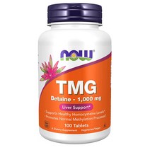 해외 NOW Supplements 트리메틸글리신 베타인 100정