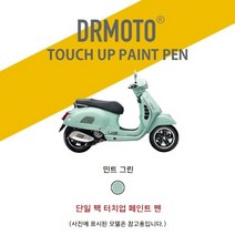Vespa 베스파 GTS300 쉘 스크래치 수리 페인트 터치업 펜 스크래치매니큐어, Mint Green(민트 그린)