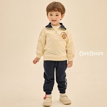 케어베어 아동용 텐더 하트 베어 카라 반집업 상하복