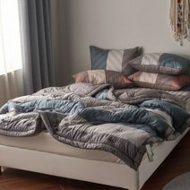 더와이 코티지 마이크로 모달 사계절 차렵 이불 패드 베개세...