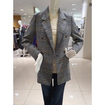 [AK PLAZA] [더아이잗] 더블버튼 체크자켓 (IK9M0JK80)