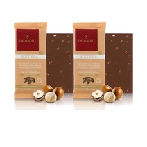 도모리 밀크 초콜릿바 헤이즐넛 75g Domori Tableta Chocolate Leche Avellanas Enteras, 2팩