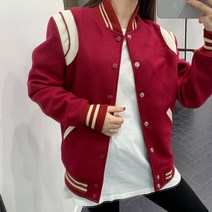 캐주얼 남성 가을 자켓 남친룩 하이 스트리트 클래식 야구 재킷 가죽 울 블랙 화이트 패치워크 남녀공용 패션 의류