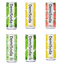 데미소다 혼합 4종 30캔 250ml /애플 /레몬/청포도/복숭아