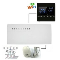 스마트 온도 제어 시스템 Hy525 물 바닥 난방 3a 와이파이 조절기 중앙 난방 배선 센터 가스 보일러 용 허브 컨트롤러 액추에이터, NC 액추에이터