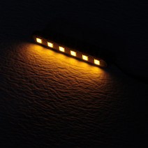 카포카 오토바이 6 LED 싸이키 파박이 (개당판매) 배탈통 탑박스 PCX, 1개, 옐로우