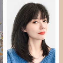 100프로 진짜머리 인모 가발 통가발 중단발 미디움 레이어드컷 허쉬컷, (인모혼합실크)37cm-모카브라운, 단일사이즈