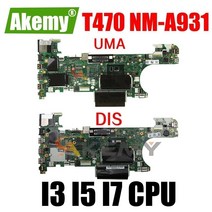 NM-A931 노트북 마더 보드 I3 I5 I7 6 세대 또는 7 세대 cpu 940MX gpu가있는 메인 보드, UMA I7-6500U