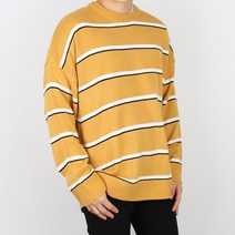 남성용 3색 박스핏 단가라 니트 #PRMD01