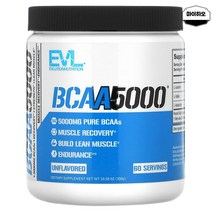 EVLution BCAA 류신 발린 BACC 부스터 5000mg 300g, 무맛, 299.94g