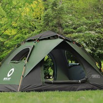 로티캠프 원터치텐트 컴포트 텐트 4-5인용, 4-5인 네츄럴그린