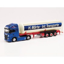Herpa 314862 이베코 S-Way 벌크 트레일러트럭 Marte 자동차 모형