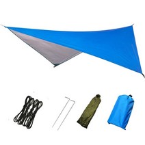 렉타타프 타프쉘 타프모기장 270도어닝 옥타타프hammock rain fly tent, 푸른, 230x140cm