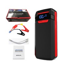 밧데리재생기 휴대용 자동차 점프 스타터 보조베터리 액세서리 20000mAh LED 램프 12V 비상 부스터 BMW VW, 01 20000 mAh