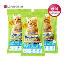 유니참 데오토일렛 사막화 방지 고양이 모래4L X 4팩 + 미쓰보시 랜덤, 4개