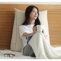 누아 삼각 등받이쿠션 방수 쇼파 허리 등쿠션, 핑크 체크