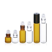 온포드 롤온 향수 공병 롤러볼 아로마 용기, 1개, 브라운 5ml