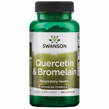 Swanson - Quercetin & Bromelain Respiratory Health 스완슨 퀘르세틴 250mg 100정
