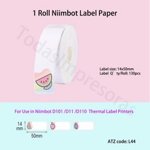 Niimbot-D110 방수 감열식 라벨 용지 D11 프린터용 개 이상의 스타일 Etiqueta Papel, 05 L44